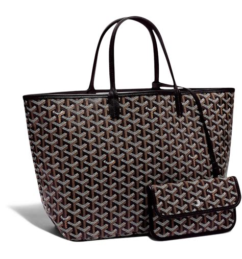 goyard classic st louis gm tote handbag black|Goyard tote bag size comparison.